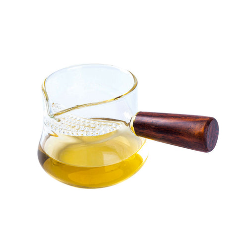 Wood Handled Glass Tea Pitcher -  • Teaware House