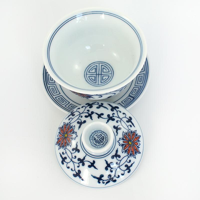 Fire Lotus Porcelain Gaiwan 110ml -  • Teaware House