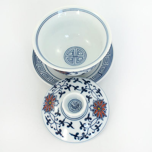 Fire Lotus Porcelain Gaiwan 110ml -  • Teaware House
