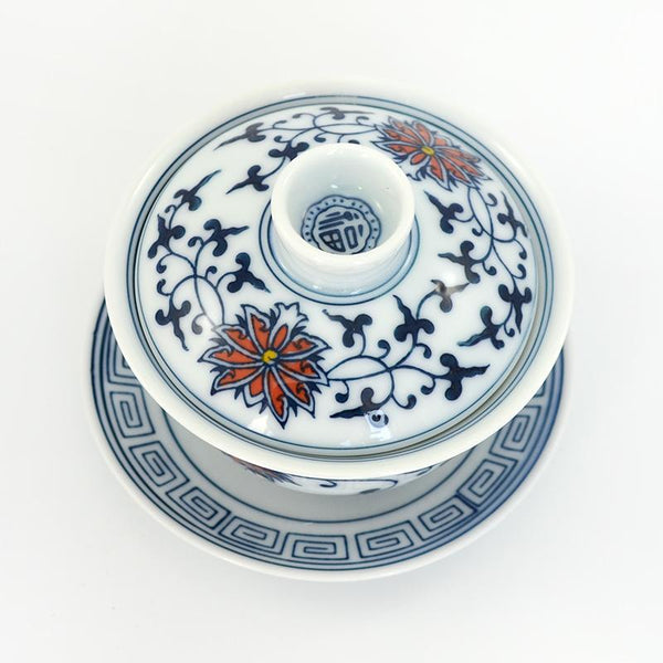 Fire Lotus Porcelain Gaiwan 110ml -  • Teaware House