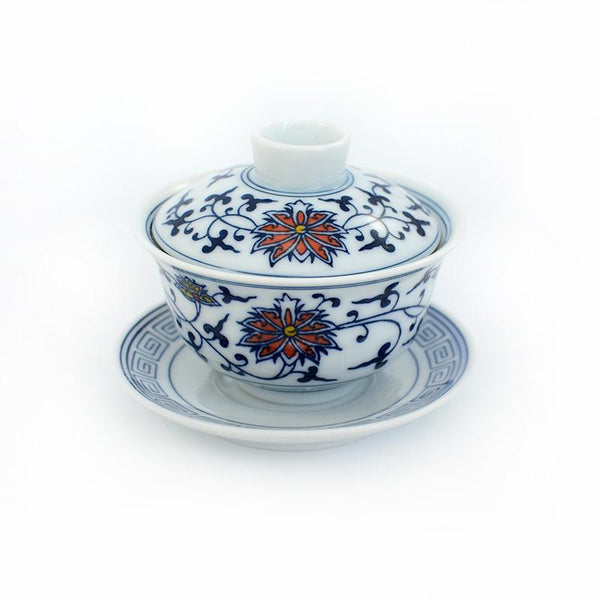 Fire Lotus Porcelain Gaiwan 110ml -  • Teaware House