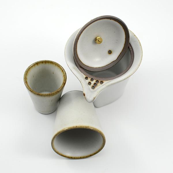 Gongfu Tea Set  - Nesting Cup Easy Gaiwan - White Ruyao - 130ml -  • Teaware House