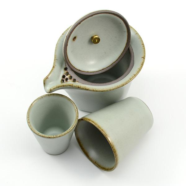 Gongfu Tea Set  - Nesting Cup Easy Gaiwan - Green Ruyao - 130ml -  • Teaware House