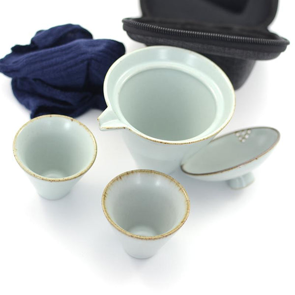 Gongfu Tea Travel Set - Green Ruyao Shiboradashi 140ml -  • Teaware House