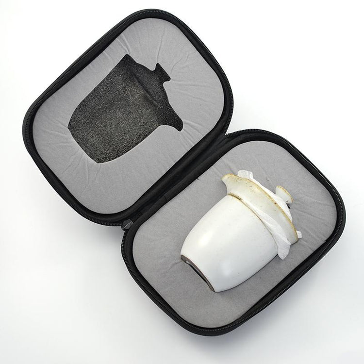 Gongfu to Go Travel Set - White Ruyao Double Cup  150ml -  • Teaware House