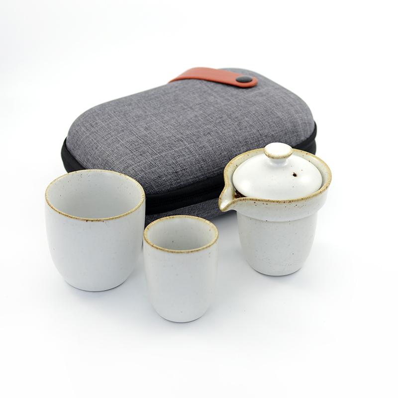 Gongfu to Go Travel Set - White Ruyao Double Cup  150ml -  • Teaware House