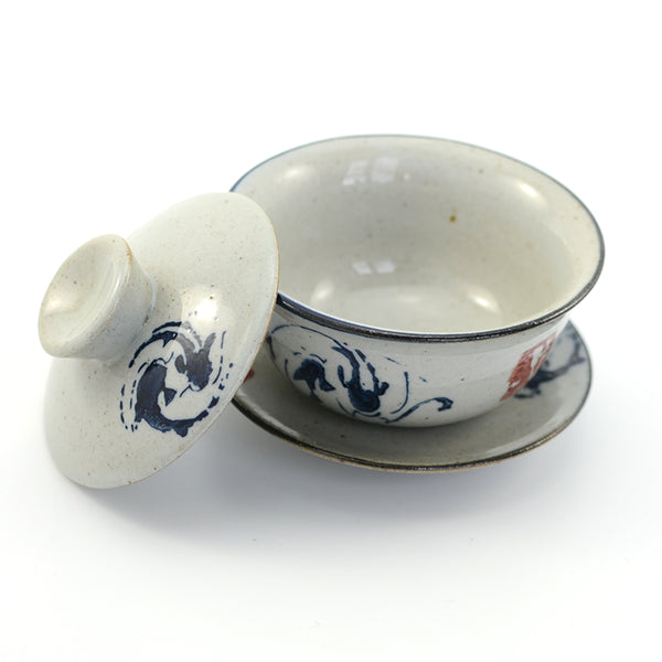 Yinyang Fish Rustic Gaiwan 130ml -  • Teaware House