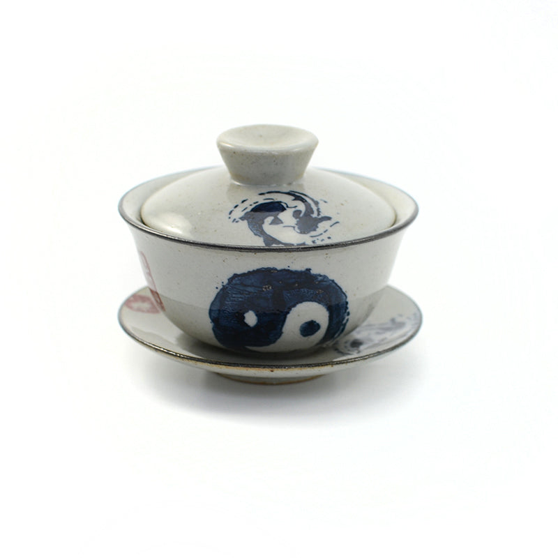 Yinyang Fish Rustic Gaiwan 130ml -  • Teaware House