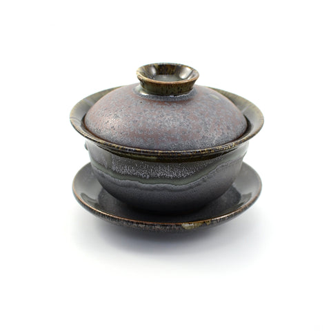 Black Magda Drip Glaze Gaiwan 130ml -  • Teaware House