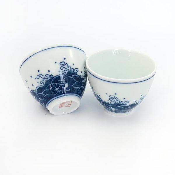Storm and Wave Porcelain Teacup -  • Teaware House