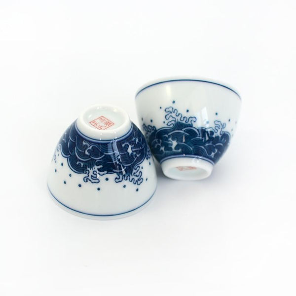 Storm and Wave Porcelain Teacup -  • Teaware House