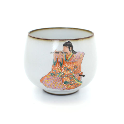 Flute Boy White Ruyao Artisan Teacup -  • Teaware House