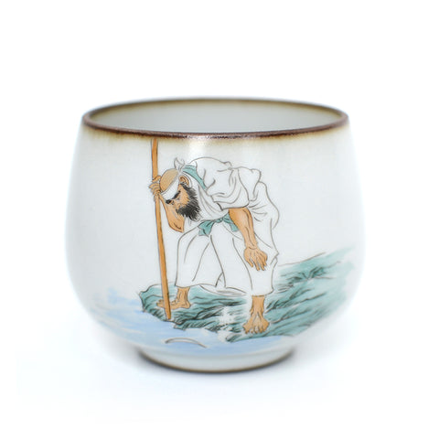 Water's Edge Monk White Ruyao Artisan Teacup -  • Teaware House