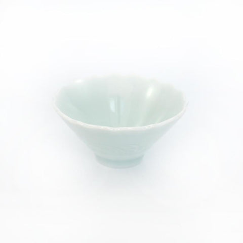 Celadon Wavy Flower Teacup -  • Teaware House