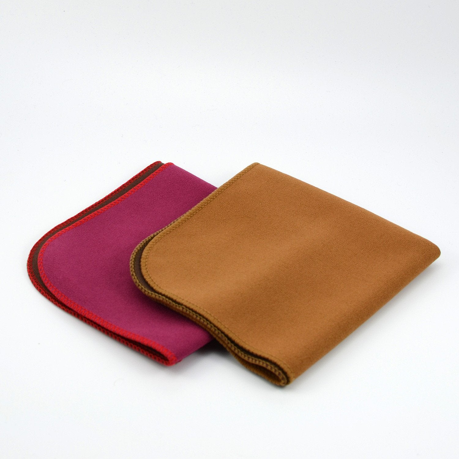 Tea Towel - Plain Color - Maroon and Black • Teaware House