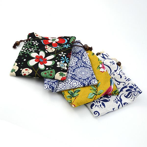 Velvet Lined Teacup Cloth Bag - Four Styles -  • Teaware House