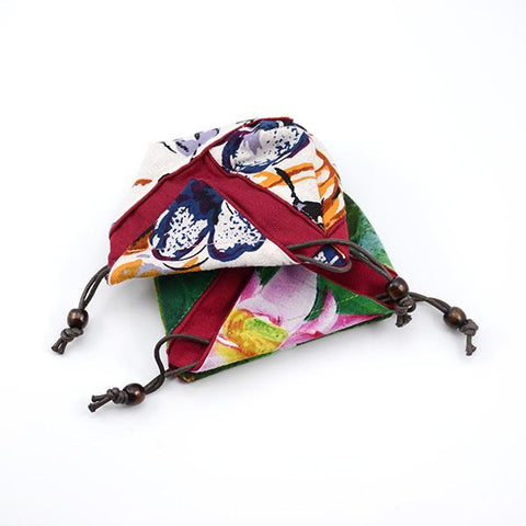 Multi-Color Cloth Teacup Bag - Two Styles -  • Teaware House