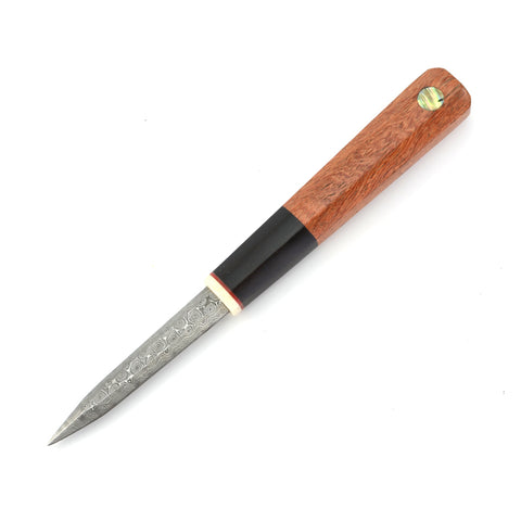 Golden Sandalwood Damascus Steel Tea Knife -  • Teaware House