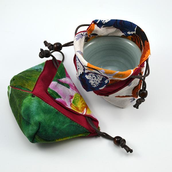 Multi-Color Cloth Teacup Bag - Two Styles -  • Teaware House